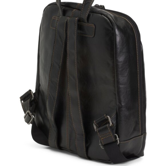 JACK GEORGES Buffalo Leather Voyager Professional Backpack - Picture 4 of 6